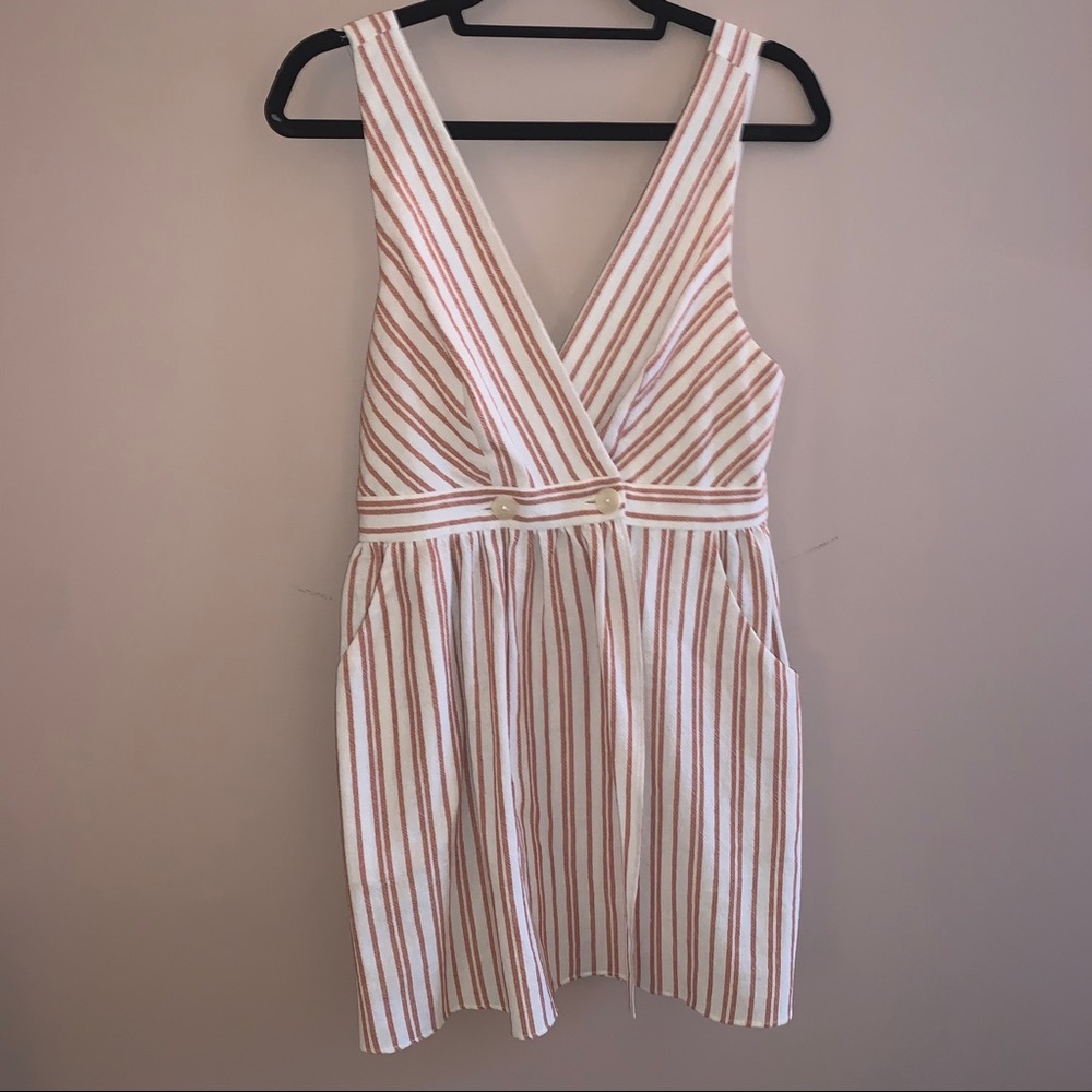 ZARA Striped Wrap Dress